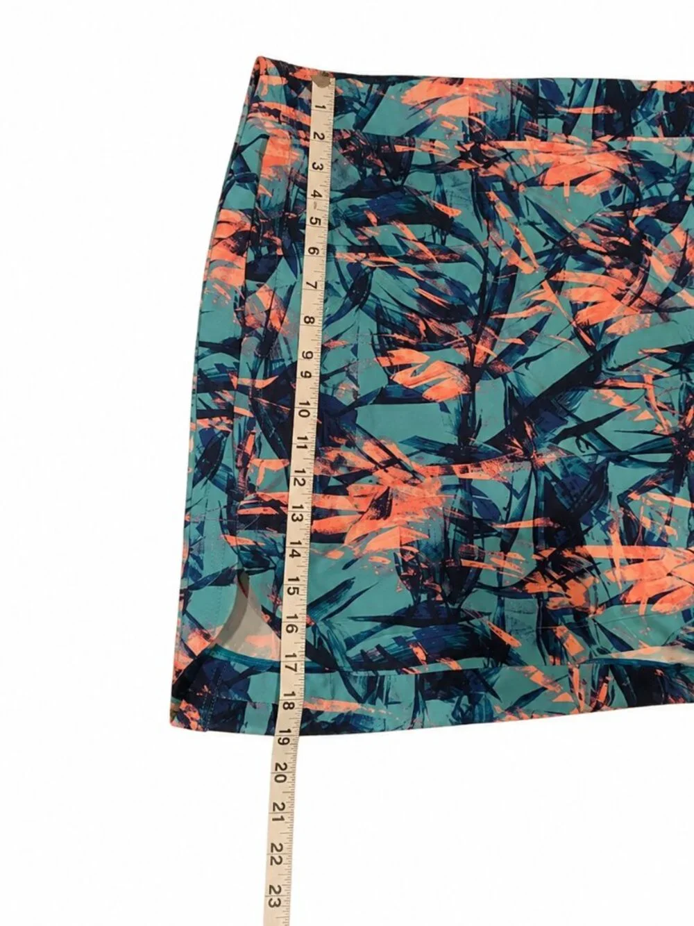 Slazenger Golf Skort Women's XL Tropical Print Built In Shorts Athletic Stretch